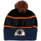 Bonnet Cayler And Sons - New York Pom Pom Beanie - Royal Blue / Orange / Black