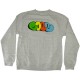 Sweat Obey - Obey x Cope2 Takeover - Crew Neck Fleece - Heather Grey