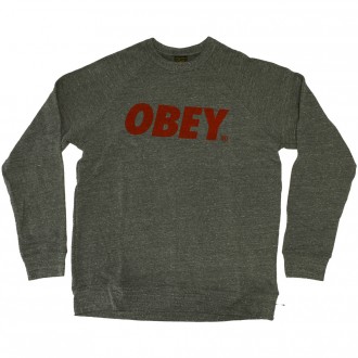 Sweat Obey - Obey Font - Triblend Fleece - Heather Grey