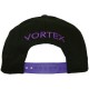 Casquette Snapback Vortex VX - VX Logo - Noir / Violet