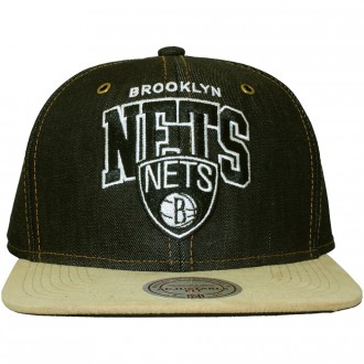 Casquette Strapback Mitchell & Ness - NBA Denim Arch Adjuster - Brooklyn Nets