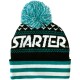 Bonnet Starter - Jaquard Bobble - Black / Teal