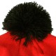 Bonnet Mitchell & Ness - M&N Script Cuffed Knit - Red / Black