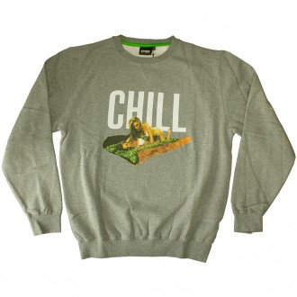 Sweat Shirt Space Monkeys - Chill - Heather Grey