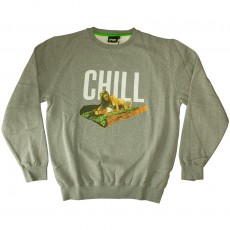 Sweat Shirt Space Monkeys - Chill - Heather Grey