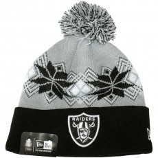 Bonnet New Era - NFL Intarsia Pom - Oakland Raiders