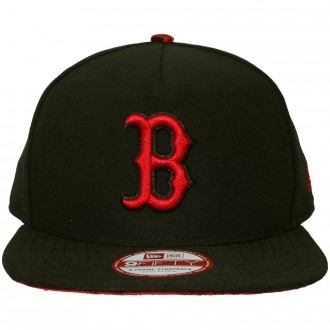 Casquette Strapback New Era - 9Fifty MLB Pop Unda - Boston Red Sox - Black / Scarlet