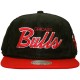 Casquette Snapback Mitchell & Ness - NBA Cord Script - Chicago Bulls - Black