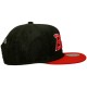 Casquette Snapback Mitchell & Ness - NBA Cord Script - Chicago Bulls - Black