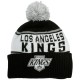 Bonnet Mitchell & Ness - NHL Wordmark Cuff Knit - Los Angeles Kings - Black