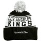 Bonnet Mitchell & Ness - NHL Wordmark Cuff Knit - Los Angeles Kings - Black