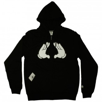 Sweat Zippé à Capuche Cayler And Sons - Bklyn Zipper Hoody - Black / White