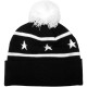 Bonnet Starter - Star Beanie - Black / White