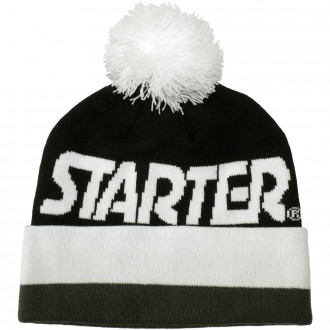 Bonnet Starter - Wrap Beanie - Black / White