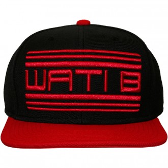 Casquette Snapback Wati B - Basic Logo - Black/Red