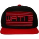 Casquette Snapback Wati B - Basic Logo - Black/Red