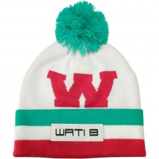 Bonnet Wati B - Big W Beanie - White/Pink