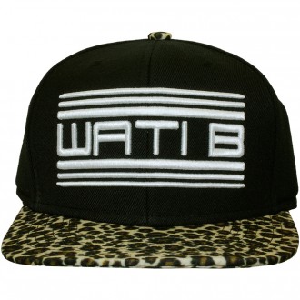 Casquette Snapback Wati B - Basic Logo - Black/Leopard