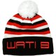 Bonnet Wati B - Stripe Beanie - Black/Red