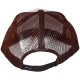 Casquette Filet Yupoong - Marron / Front blanc