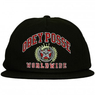 Casquette Snapback Obey - Posse Worldwide - Black