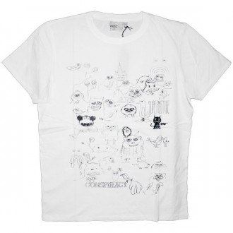 WESC T-Shirt - Déjà Vu Characters - White