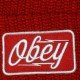 Bonnet Obey - Gasoline Pom Pom Beanie - Red