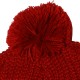 Bonnet Obey - Gasoline Pom Pom Beanie - Red