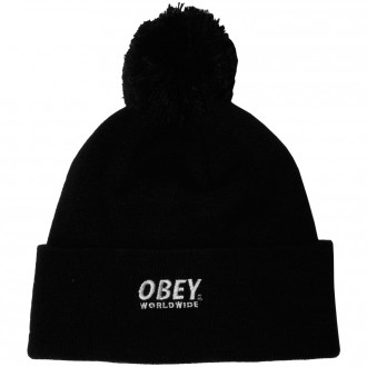 Bonnet Obey - Worldwide Pom Pom Beanie - Black