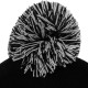 Bonnet RockSmith - Explicit Pom Pom Beanie - Black / White