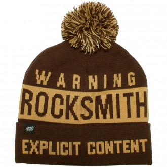 Bonnet RockSmith - Explicit Pom Pom Beanie - Chocolate / Ochre