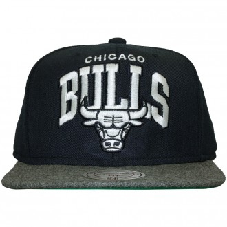 Casquette Snapback Mitchell And Ness - NBA Flannel - Chicago Bulls - Navy/Grey