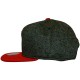 Casquette Snapback Mitchell And Ness - NBA Reverse Wool - Miami Heat - Black/Red