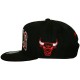 Casquette Snapback Mitchell And Ness - NBA Satin Arch - Chicago Bulls - Black