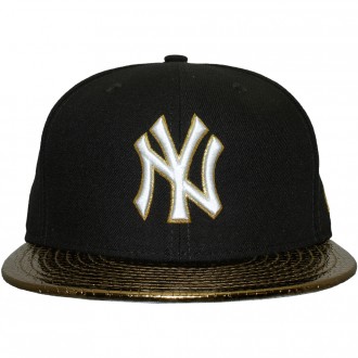 Casquette Fitted New Era - 59Fifty MLB Metallic Slither - New York Yankees - Navy/Gold