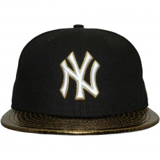 Casquette Fitted New Era - 59Fifty MLB Metallic Slither - New York Yankees - Navy/Gold