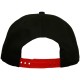 Casquette Snapback New Era - 9Fifty NHL FR Suede Visor - Chicago Blackhawks - Black/Red