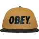 Casquette Snapback Obey - The City Snapback - Sand / Navy