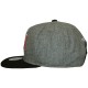 Casquette Snapback Mitchell And Ness - NBA Assist Heather Wool - Chicago Bulls - Grey / Black