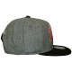 Casquette Snapback Mitchell And Ness - NBA Assist Heather Wool - Chicago Bulls - Grey / Black