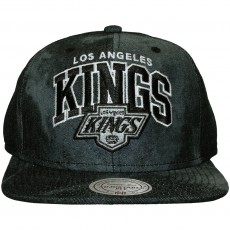 Casquette Snapback Mitchell And Ness - NHL Black All Over Dyed Denim - Los Angeles Kings - Black