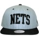 Casquette Snapback Mitchell And Ness - NBA Striped Denim Arch - Brooklyn Nets - Blue / Navy