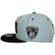 Casquette Snapback Mitchell And Ness - NBA Striped Denim Arch - Brooklyn Nets - Blue / Navy