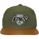 Casquette 6 Panel Hybrid Mitchell And Ness - NHL Canvas Horizon - Los Angeles Kings - Green / Brown