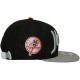 Casquette Strapback New Era - 9Fifty MLB Team Script Heather - New York Yankees - Navy / Grey