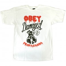 T-shirt Obey - Damaged Penguin - Basic Tee - White