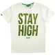 T-shirt Space Monkeys - High Crew Neck Tee - White