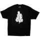 DISSIZIT ! T-shirt - LA Hands Back Tee - Black