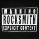 ROCKSMITH T-shirt - Warning Logo Tee - Black