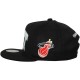 Casquette Snapback Mitchell & Ness - NBA Blacked Out Sonic - Miami Heat - Black